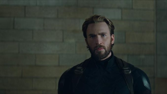 Chris Evans als captain America in Avengers: Infinity War. ©Marvel Studios 2018.